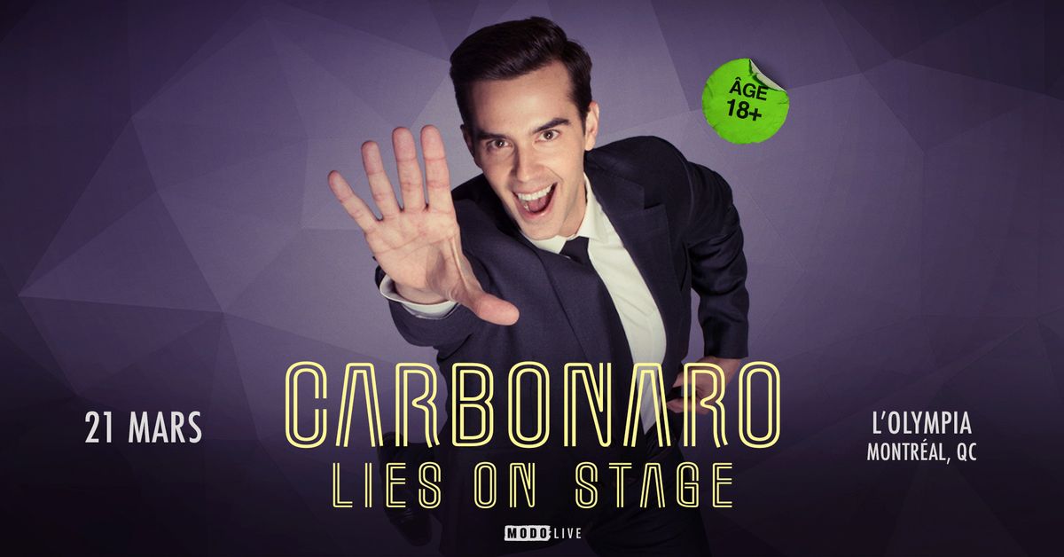 Michael Carbonaro: Lies On Stage - Montreal