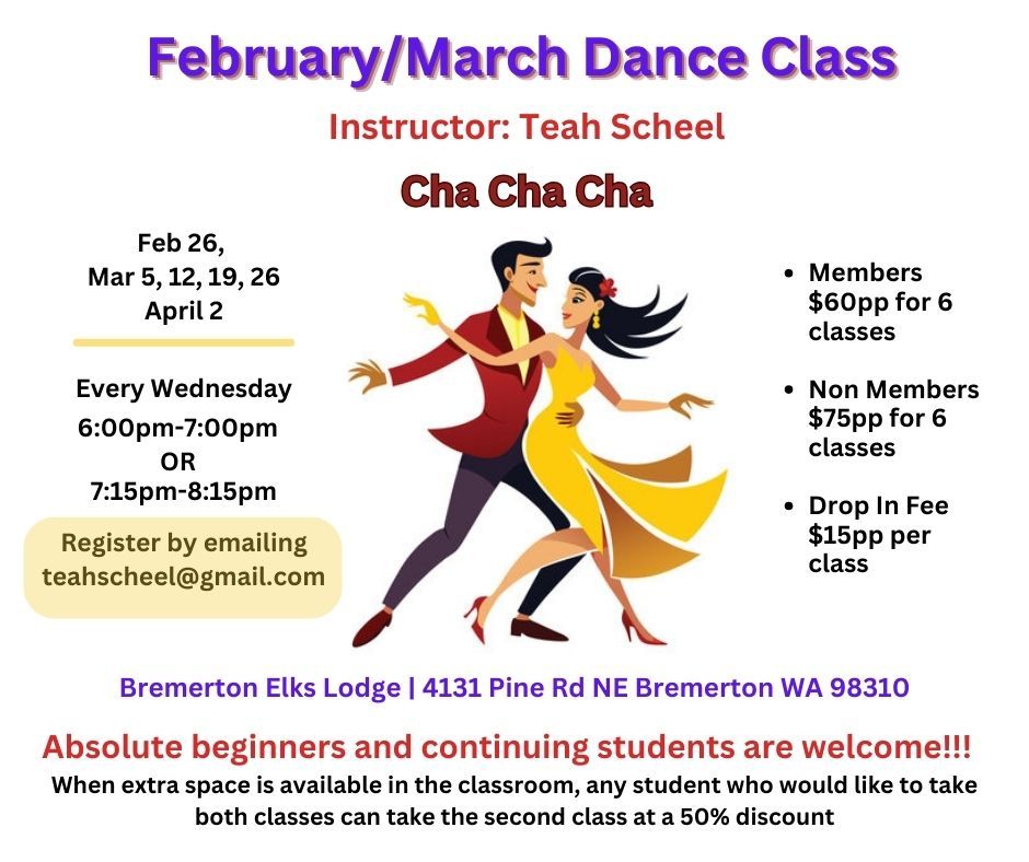 Cha Cha Class in Bremerton