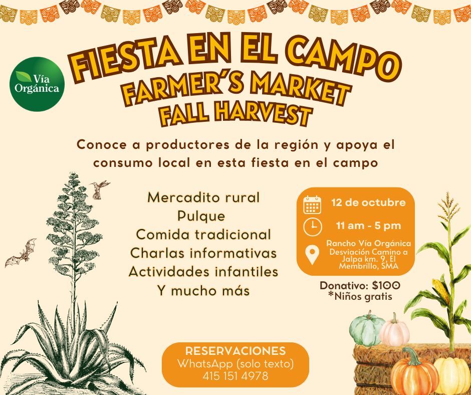 Fiesta en el campo: Cosecha de oto\u00f1o\/Fall harvest