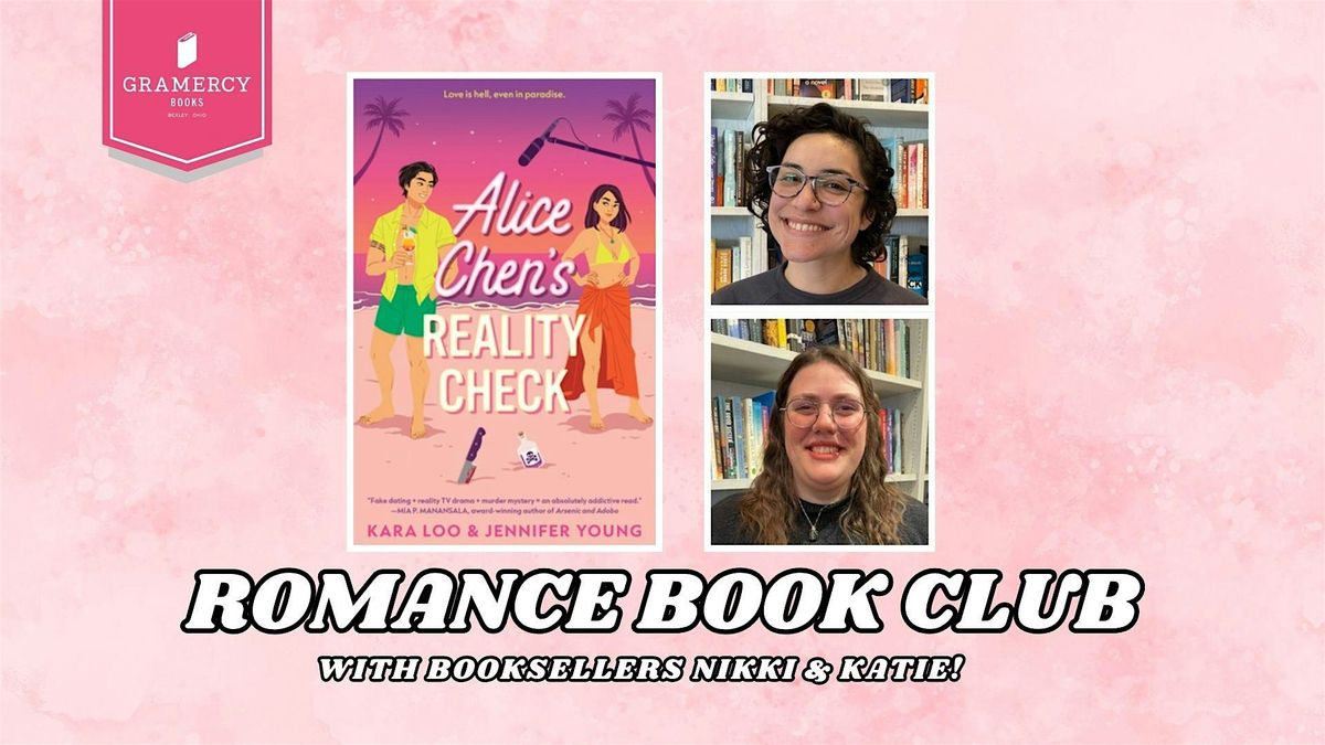 Gramercy\u2019s Romance Book Club Picks Alice Chen\u2019s Reality Check for January!