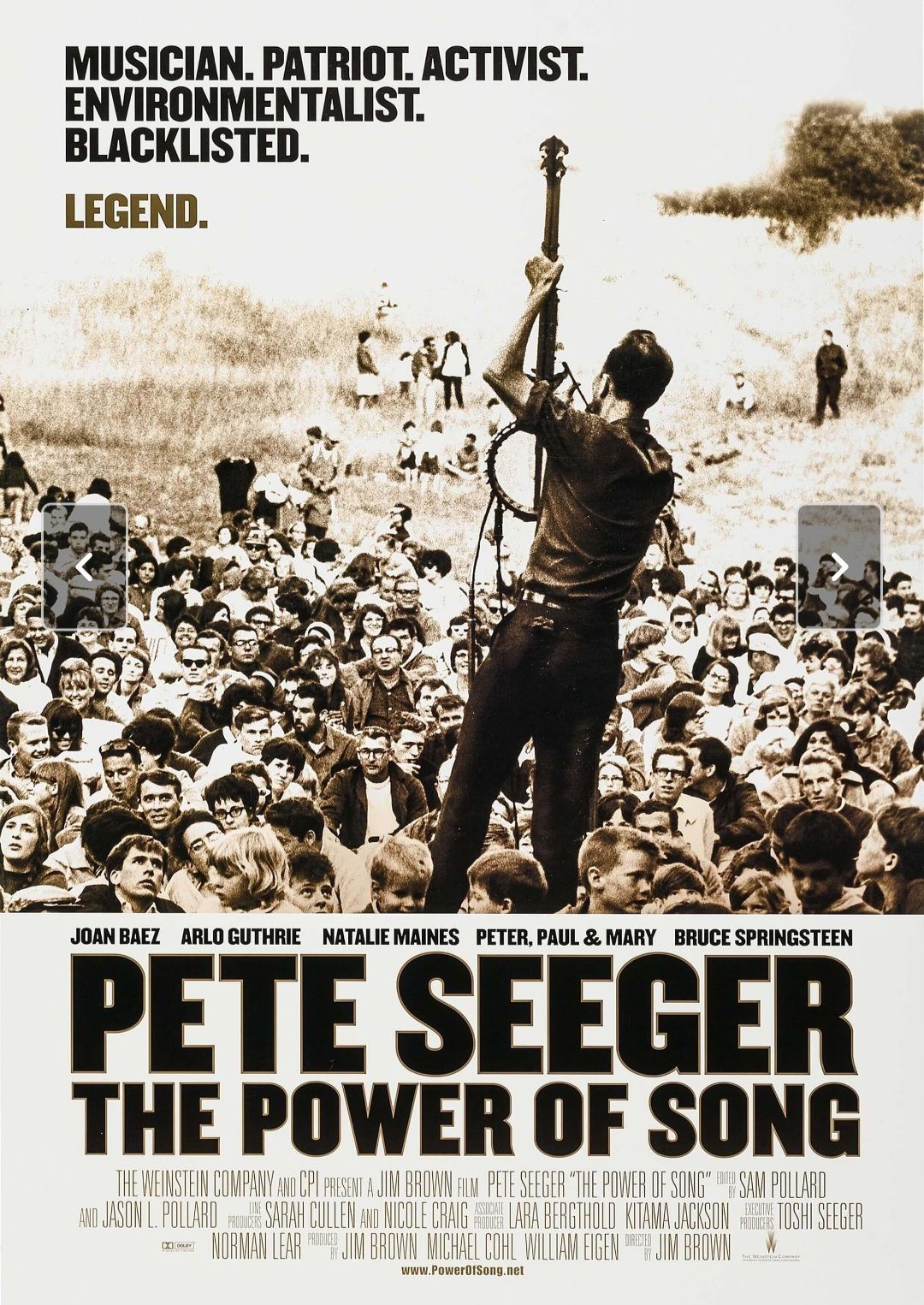 Pete Seeger:The Power of Song  Film Showing