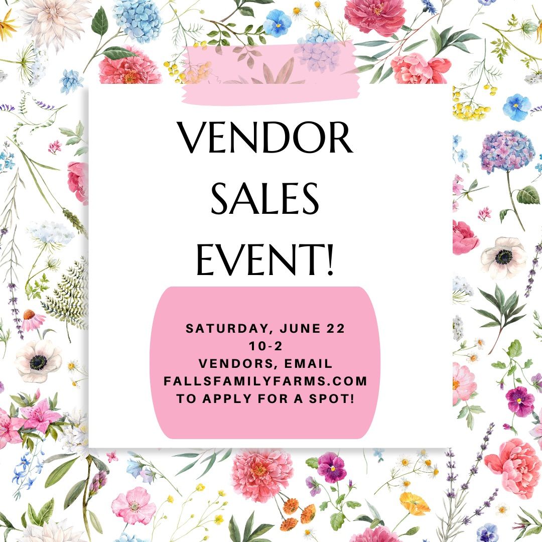 June pop up vendor sales event
