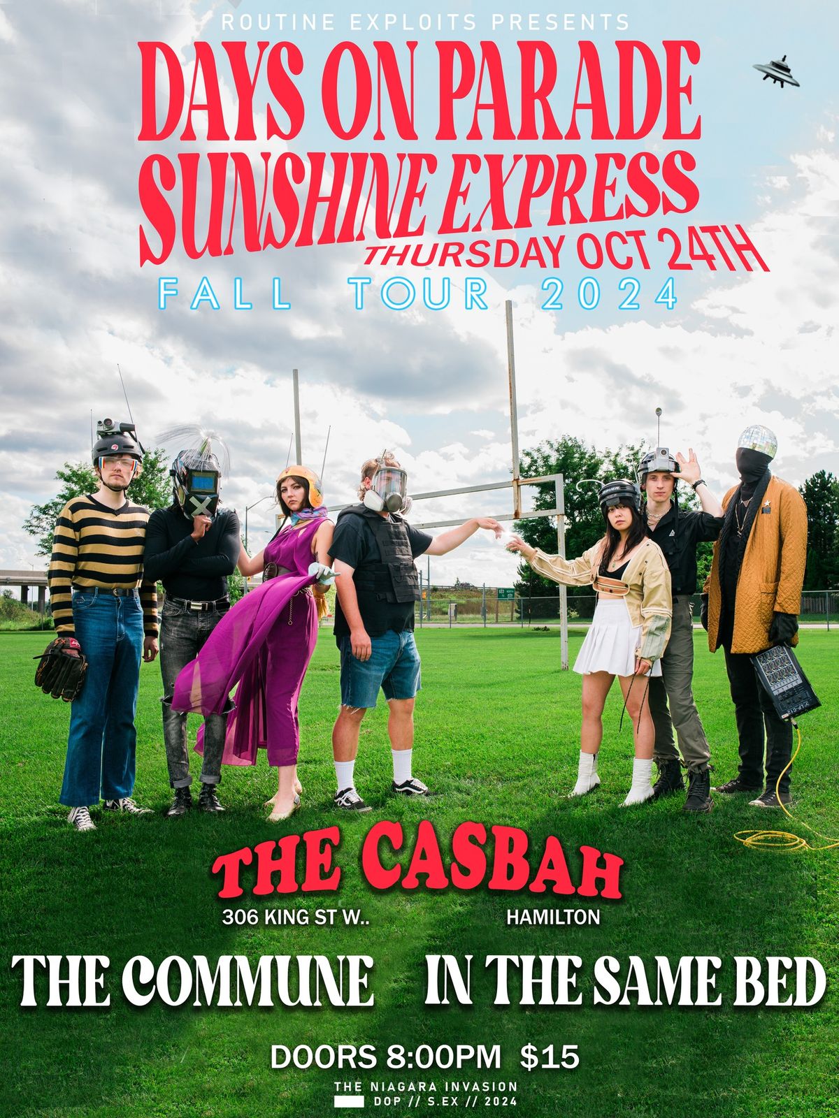 DAYS ON PARADE \/ SUNSHINE EXPRESS \/ THE COMMUNE \/ IN THE SAME BED @ THE CASBAH