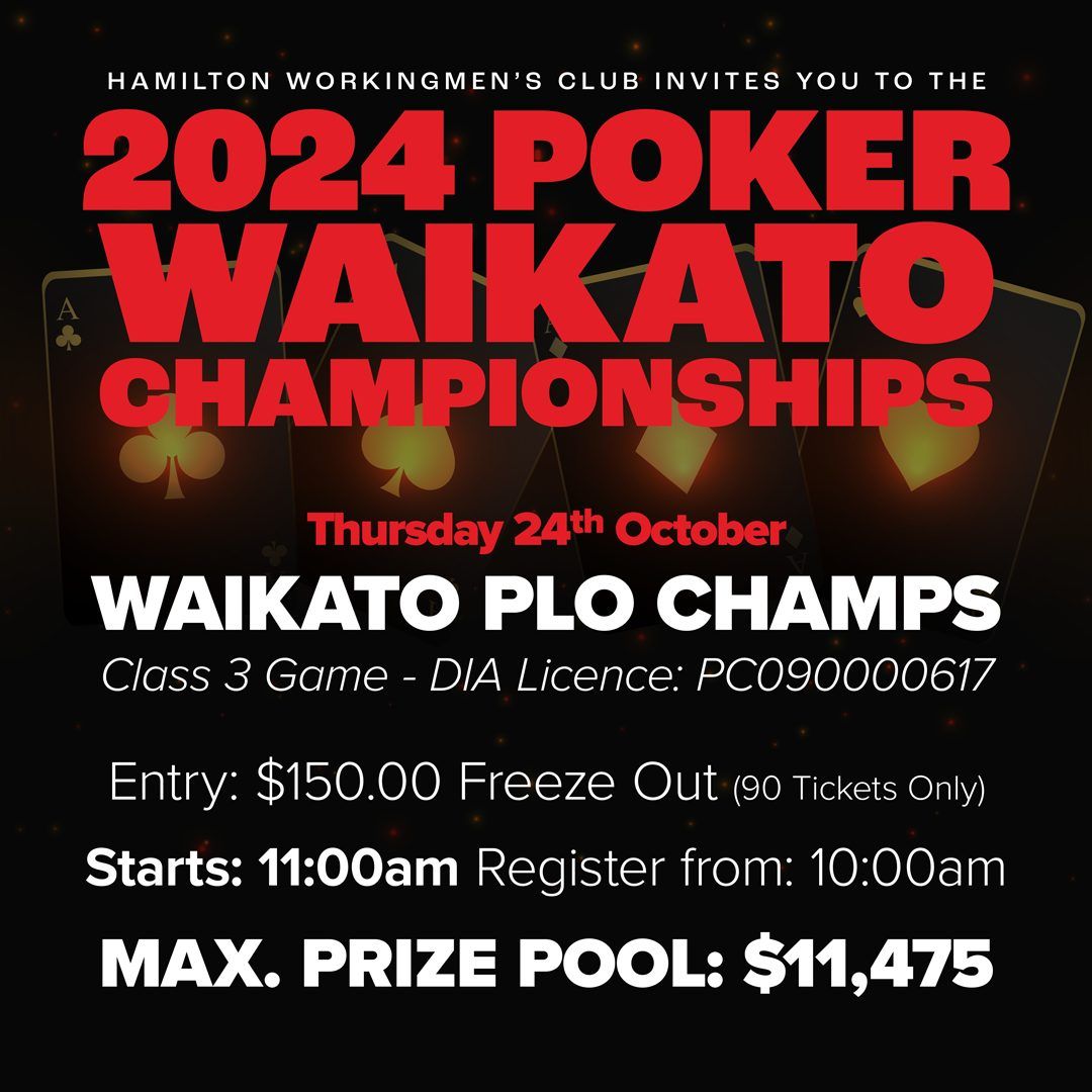 2024 Waikato Pot Limit Omaha Champs