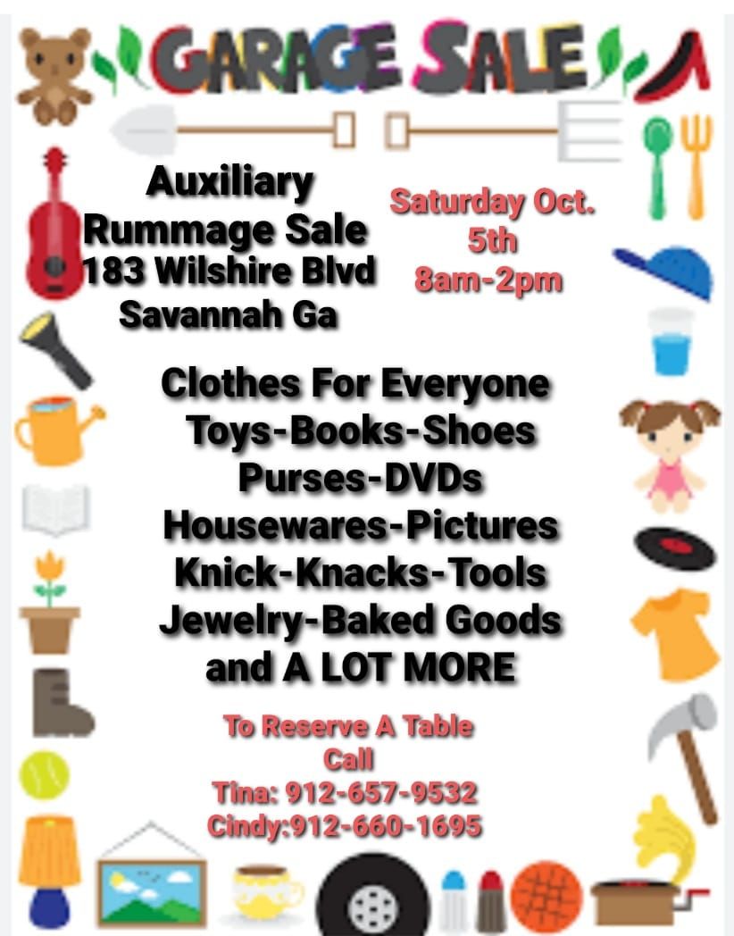  Savannah Elks Auxiliary Annual Rummage Sale 