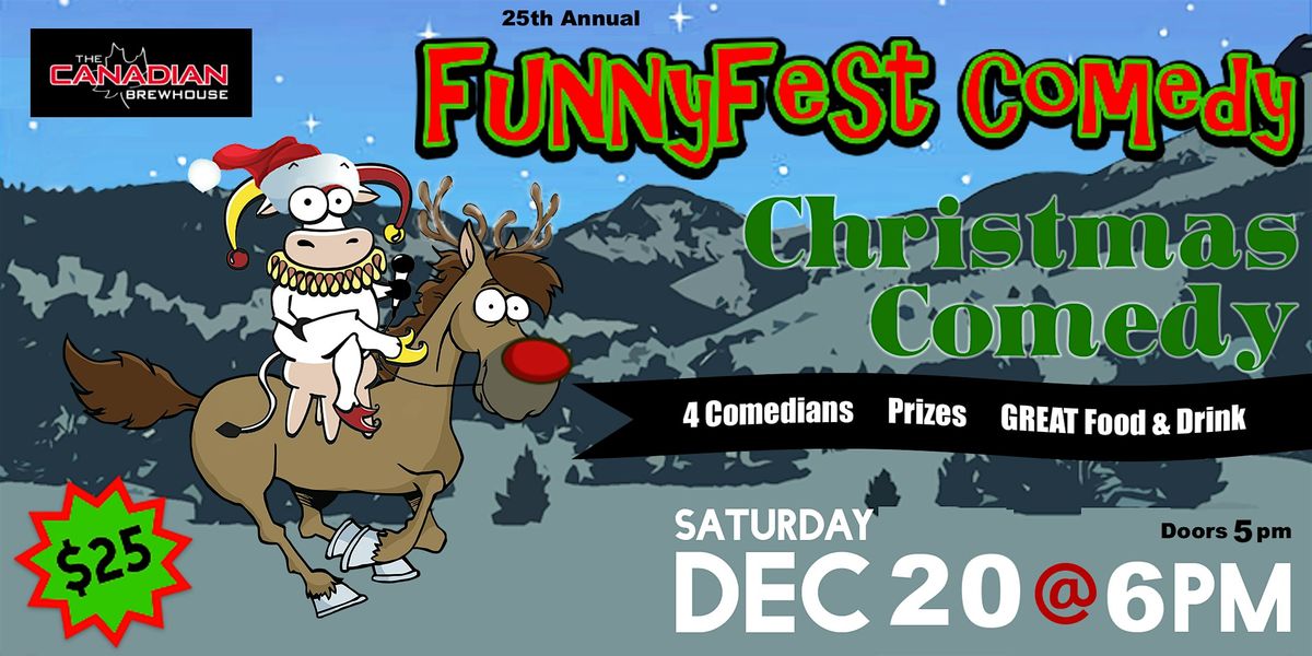 CHRISTMAS COMEDY Party SHOW - Saturday, December 20 @ 6 PM - Calgary \/ YYC