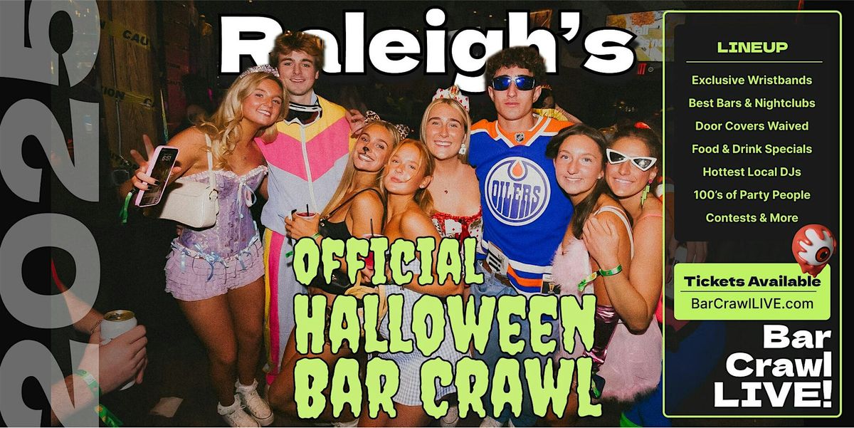 2025 Official Halloween Bar Crawl Raleigh Bar Crawl LIVE Fri and Sat