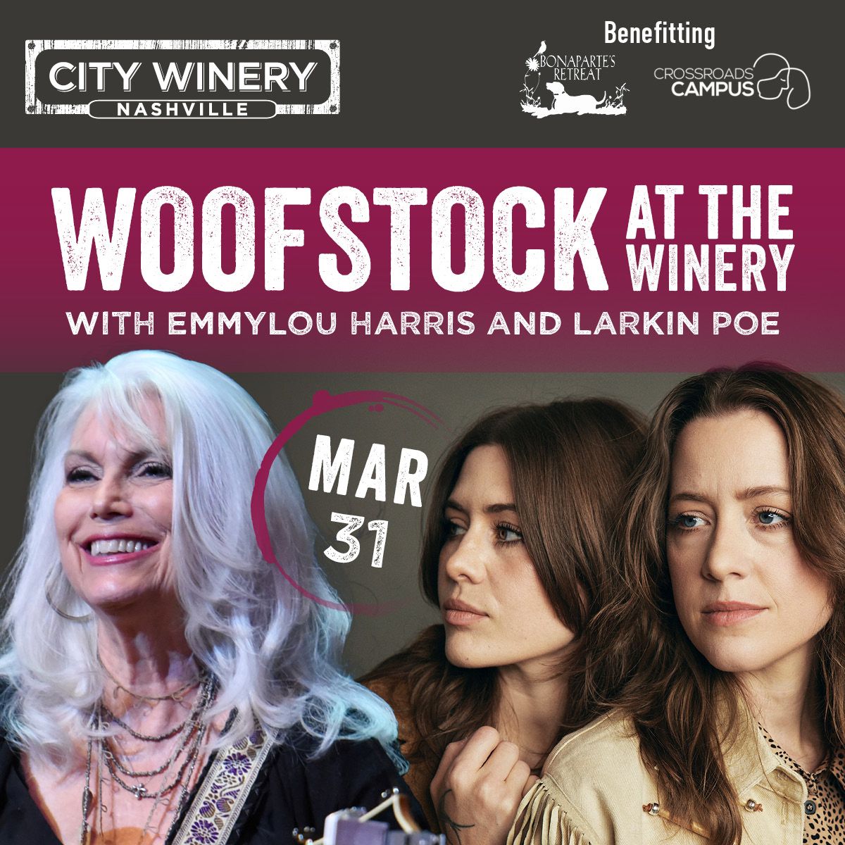 Emmylou Harris and Larkin Poe at City Winery - Nashville