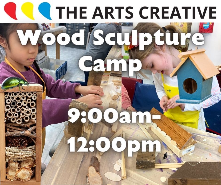 HALF DAYS Wood Sculpture Camp, July 8th-13th (9am-noon)