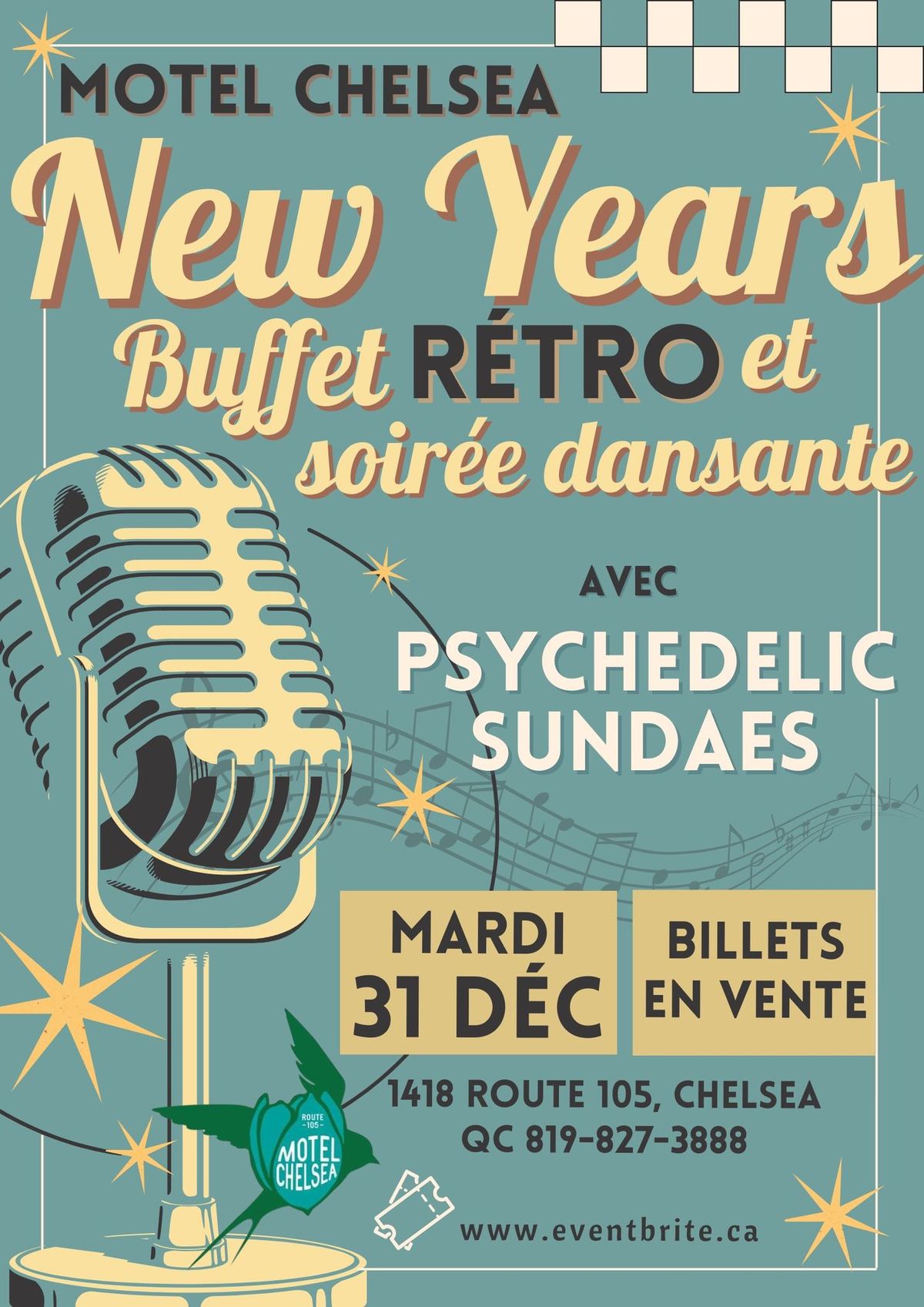 NYE RETRO BUFFET & DANCE @ MOTEL CHELSEA