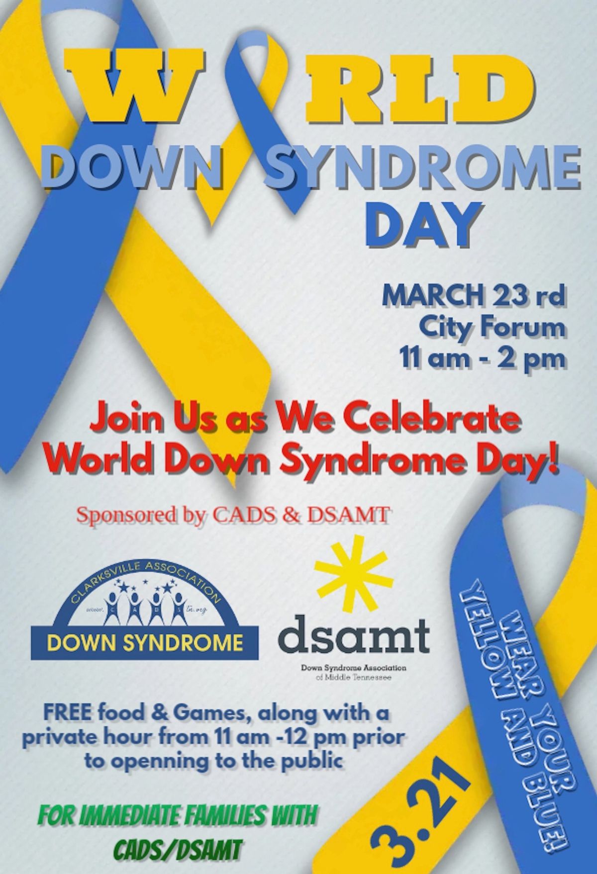 Montgomery\/Clarksville World Down Syndrome Day Celebration