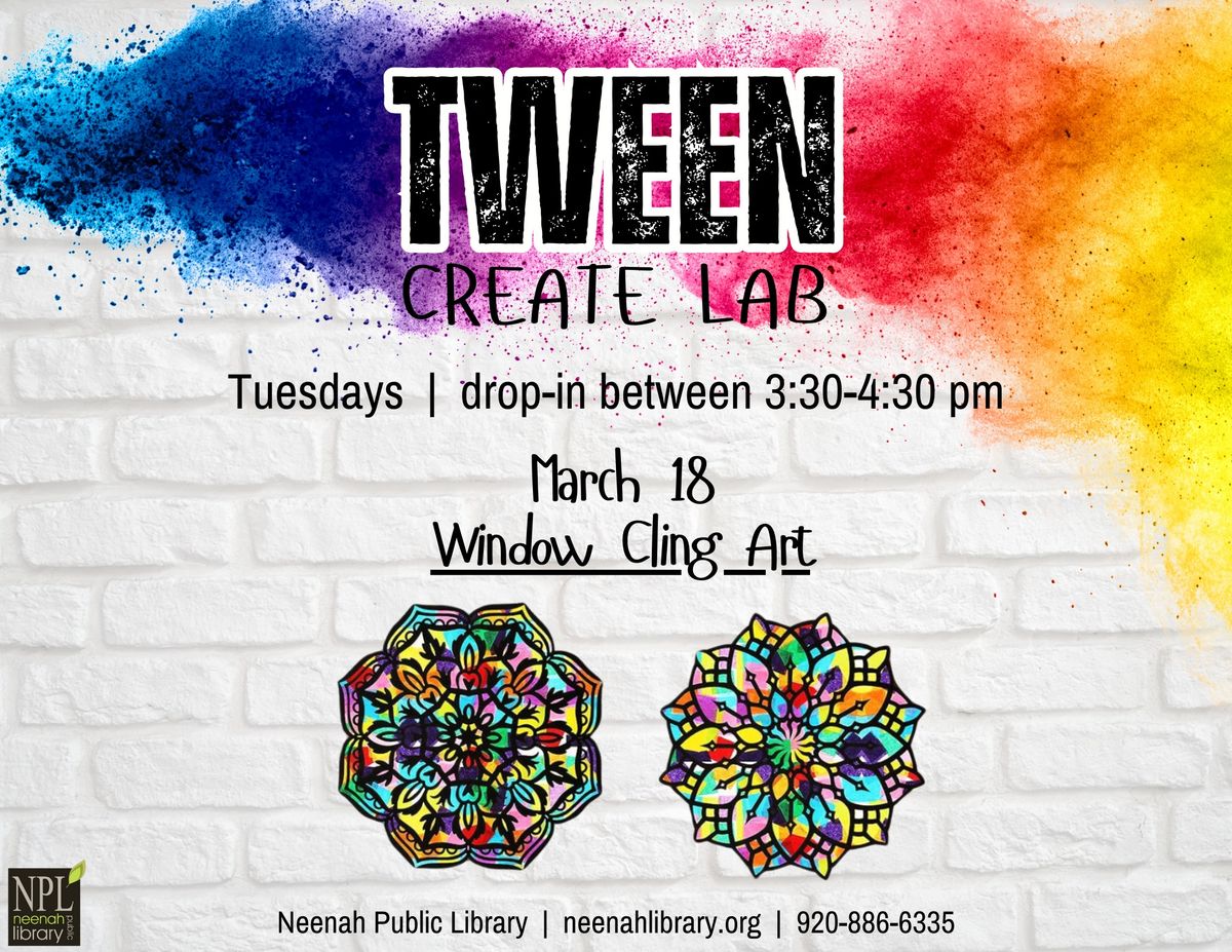 Tween Create Lab (ages 9 & up)