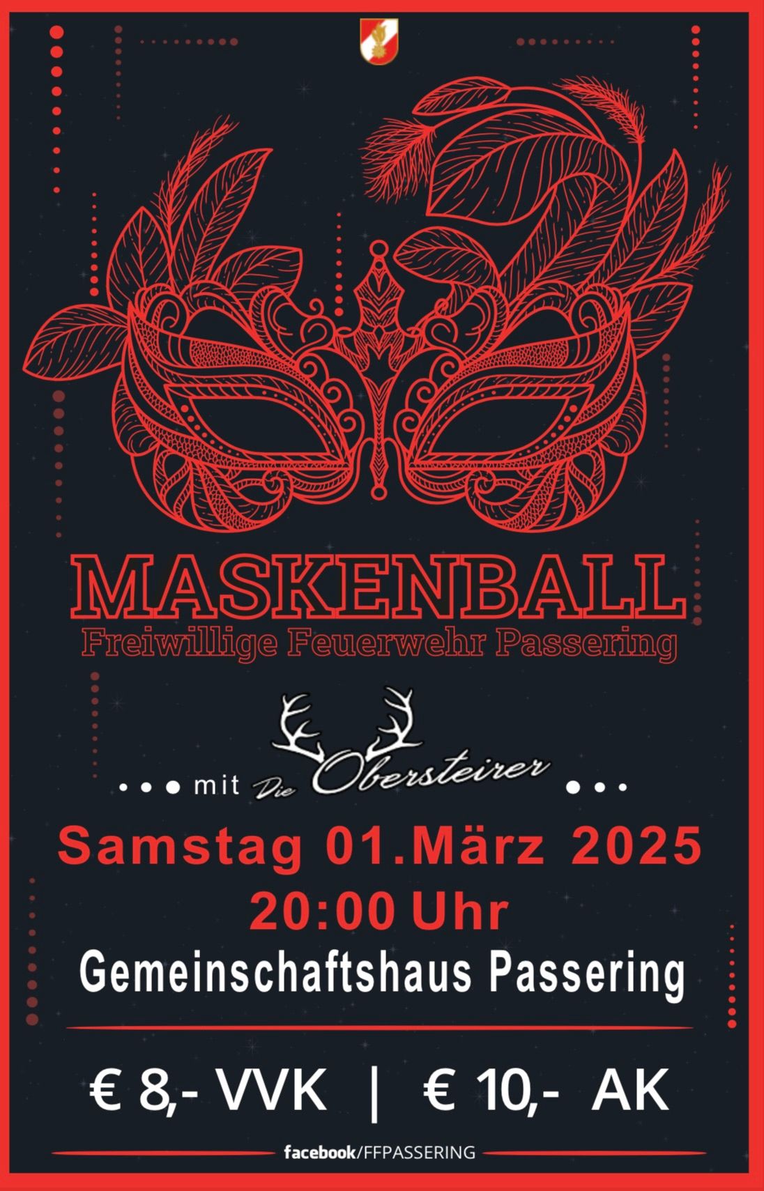 Maskenball der Feuerwehr Passering