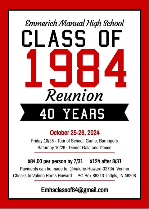 40th Year Reunion-EMHS CO '84