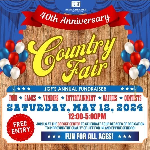 JGF's 40th Anniversary County Fair - FREE ENTRY