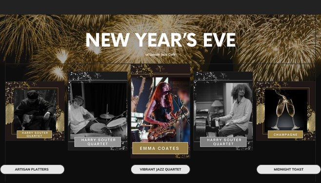 \ud83c\udf89 New Year\u2019s Eve Celebration at Lincoln Jazz Caf\u00e9 \ud83c\udf89