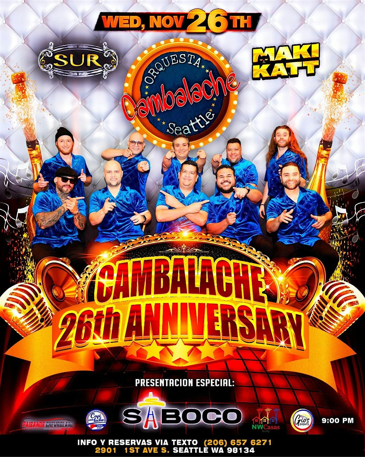 ORQUESTA CAMBALACHE 26th Anniversary!