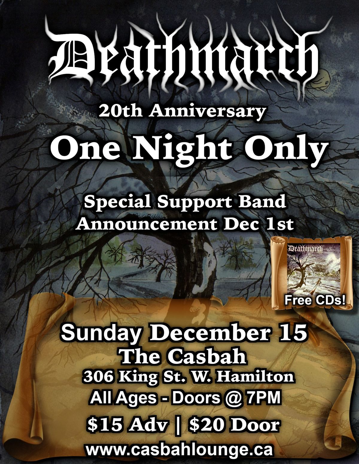 DEATHMARCH :: 20th Anniversary (One Night Only) @ CASBAH