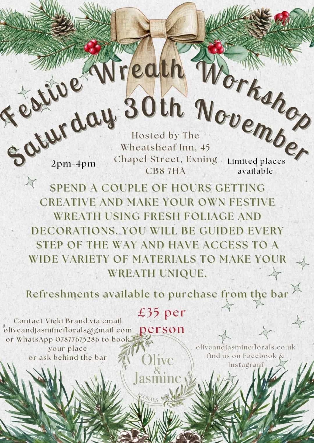 Festive Wreath Workshop 