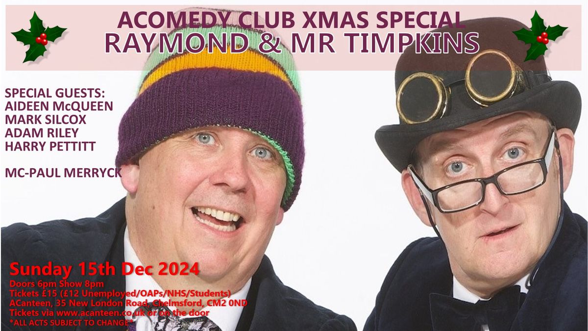 AComedy Club Christmas Special Sunday 15th December 2024