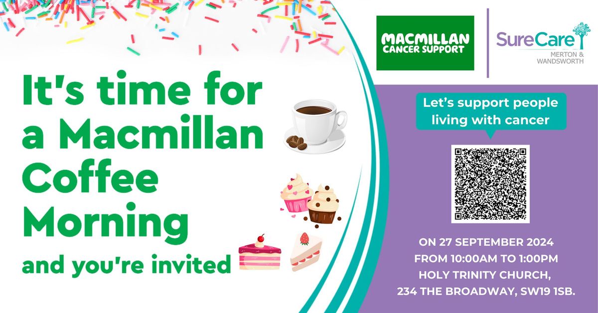 Macmillan Coffee Morning \u2615\ud83d\udc9c