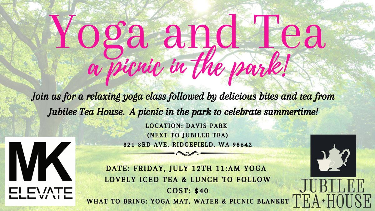 Yoga and Tea - A picnic in the park!