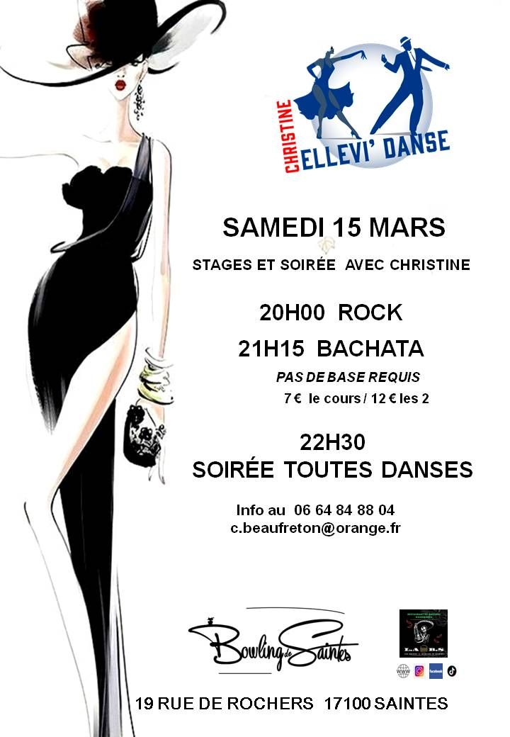 Stages (Rock & Bachata) + Soir\u00e9e avec Christine Ellevi'Danse