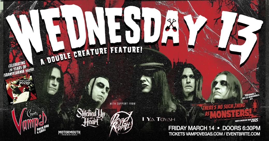 Wednesday 13 live at Vamp'd with special guests ! 