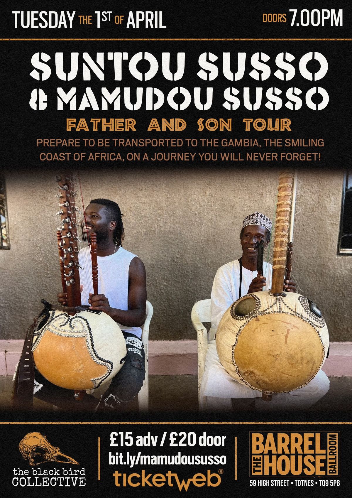 Suntou Susso & Mamudou Susso: Father and Son Tour | TOTNES