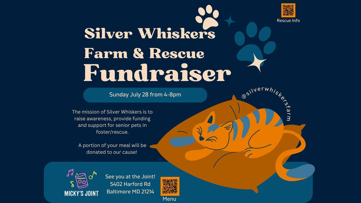 Silver Whiskers Fundraiser @ Micky's Joint!