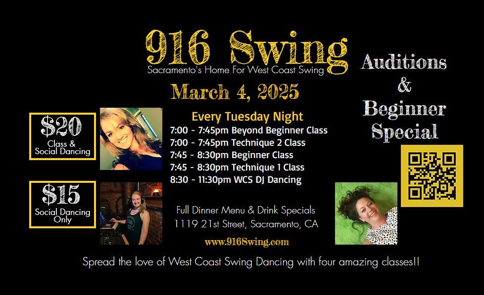 916 Swing Auditions Night, March 4, 2025