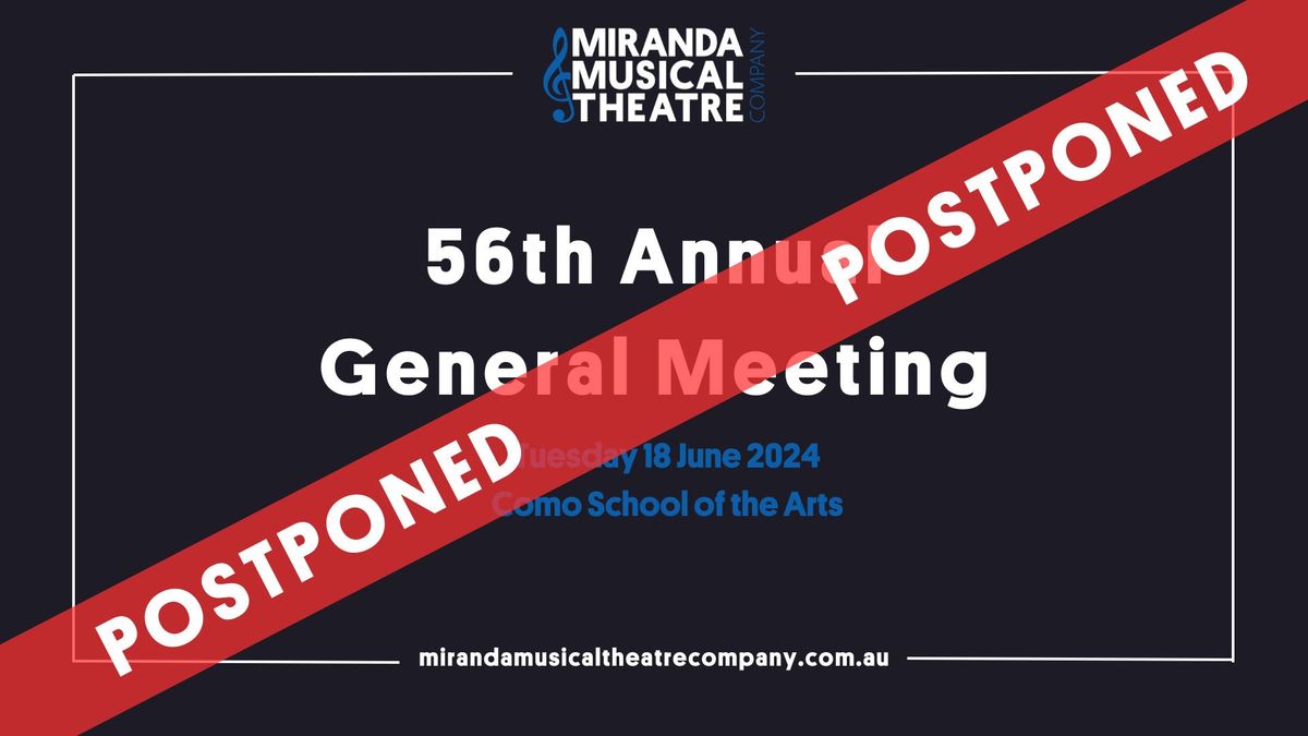 Miranda Musical Theatre Company Annual General Meeting