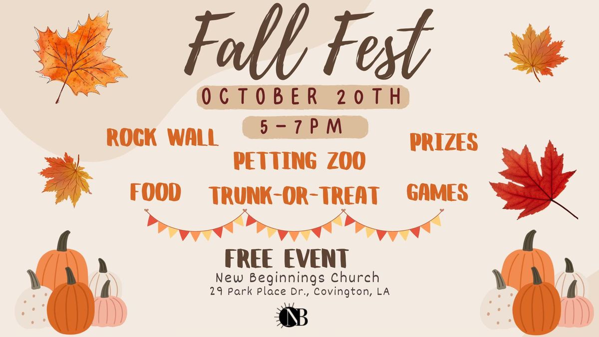 New Beginnings Church Fall Fest 2024