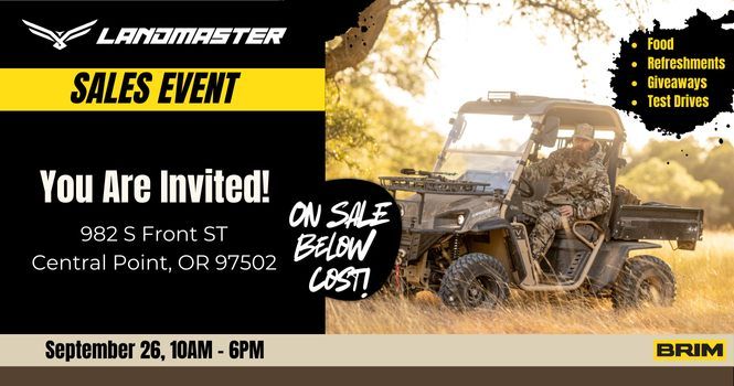 Landmaster Sales Event