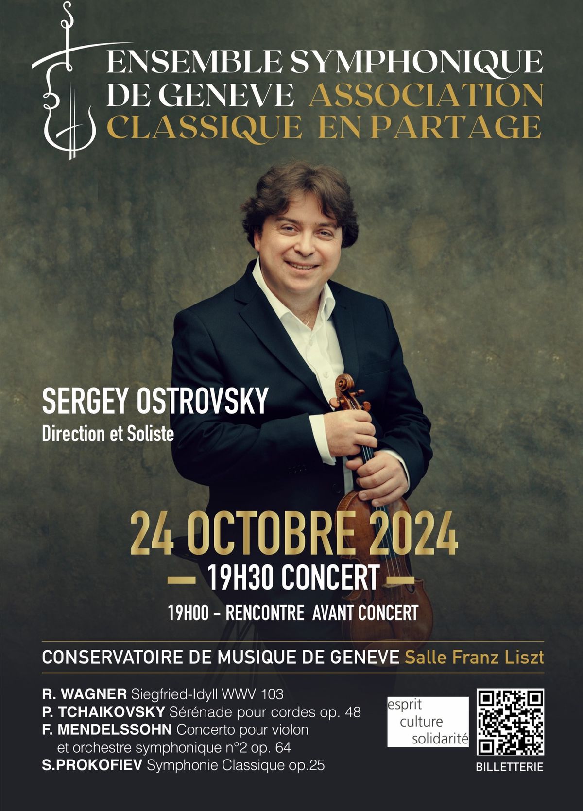 Concert inaugural de nouveau Ensemble Symphonique de Geneve