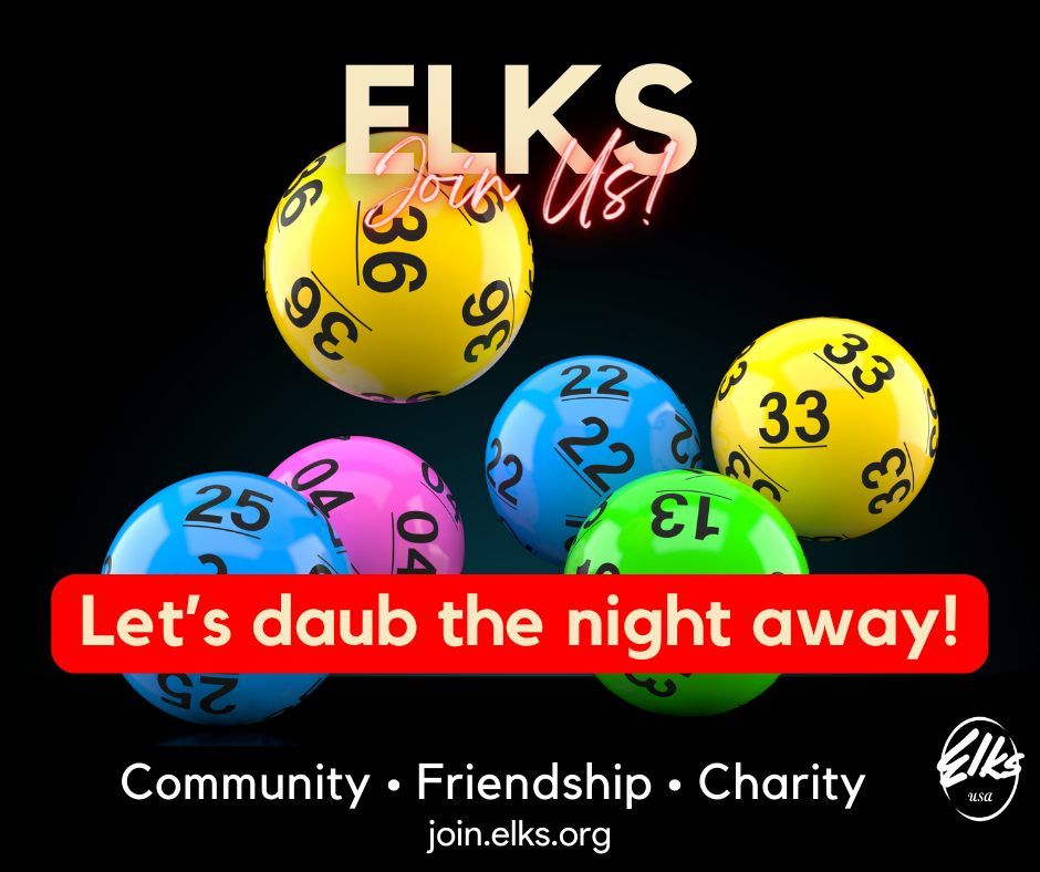 Bingo Every Tuesday at the New London Elks