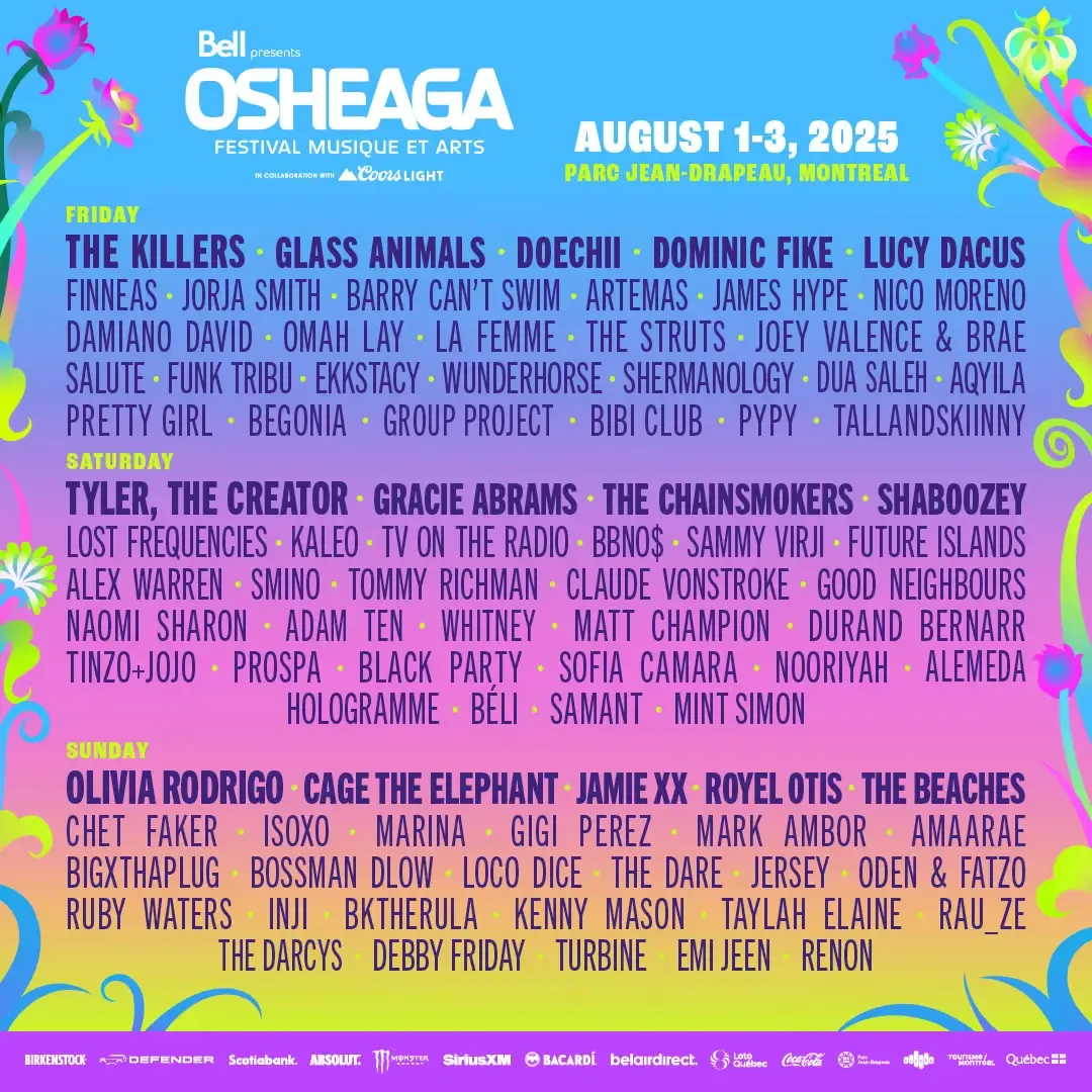 2025 Osheaga Music and Arts Festival - 3 Day Pass at Parc Jean Drapeau