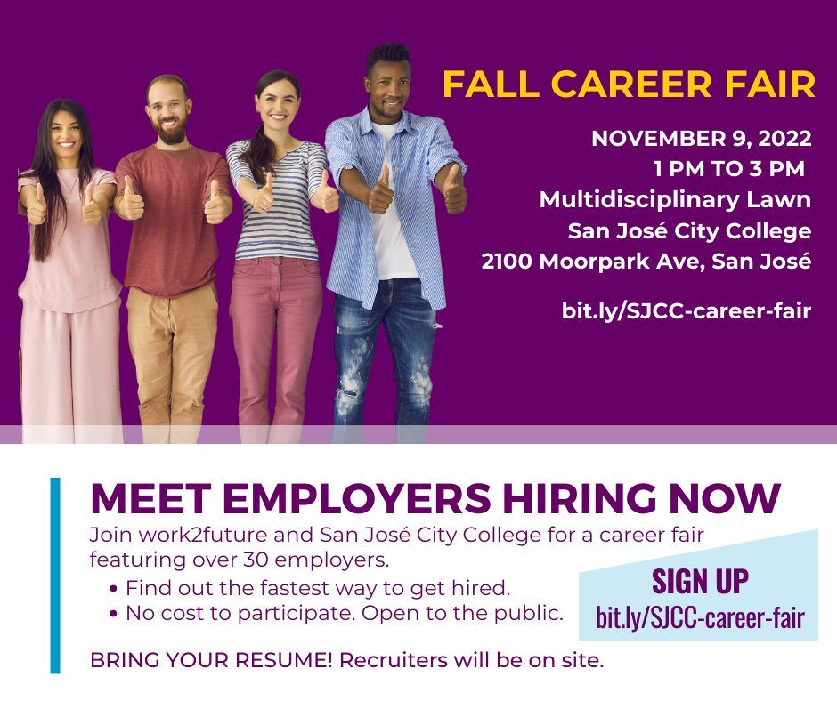 SJCC Fall Career Fair, San Jose City College, 9 November 2022
