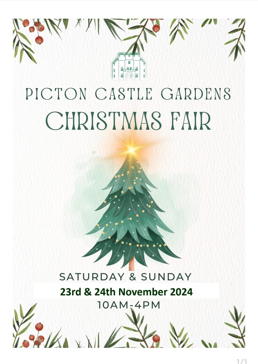 Picton Castle Gardens Christmas Fair