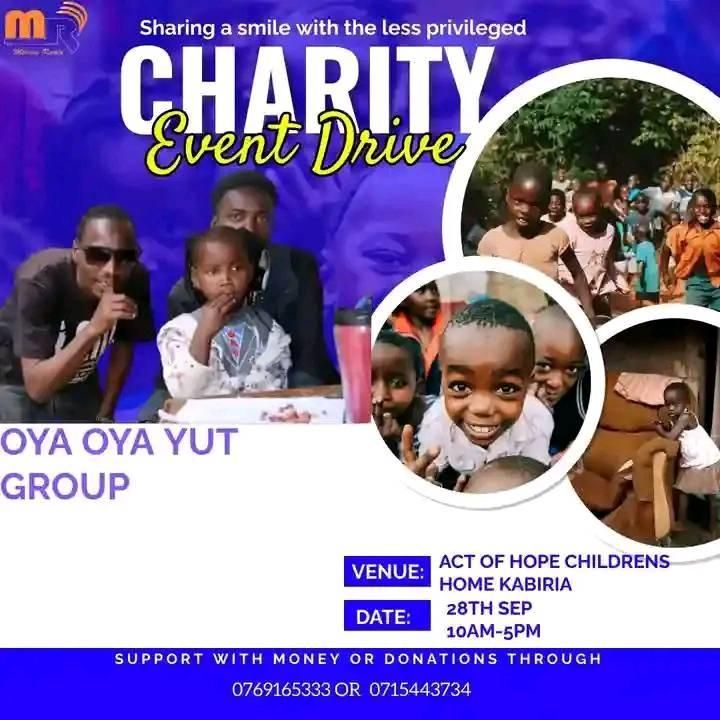 Sharing a smile with the less privileged with oya oya youth group 