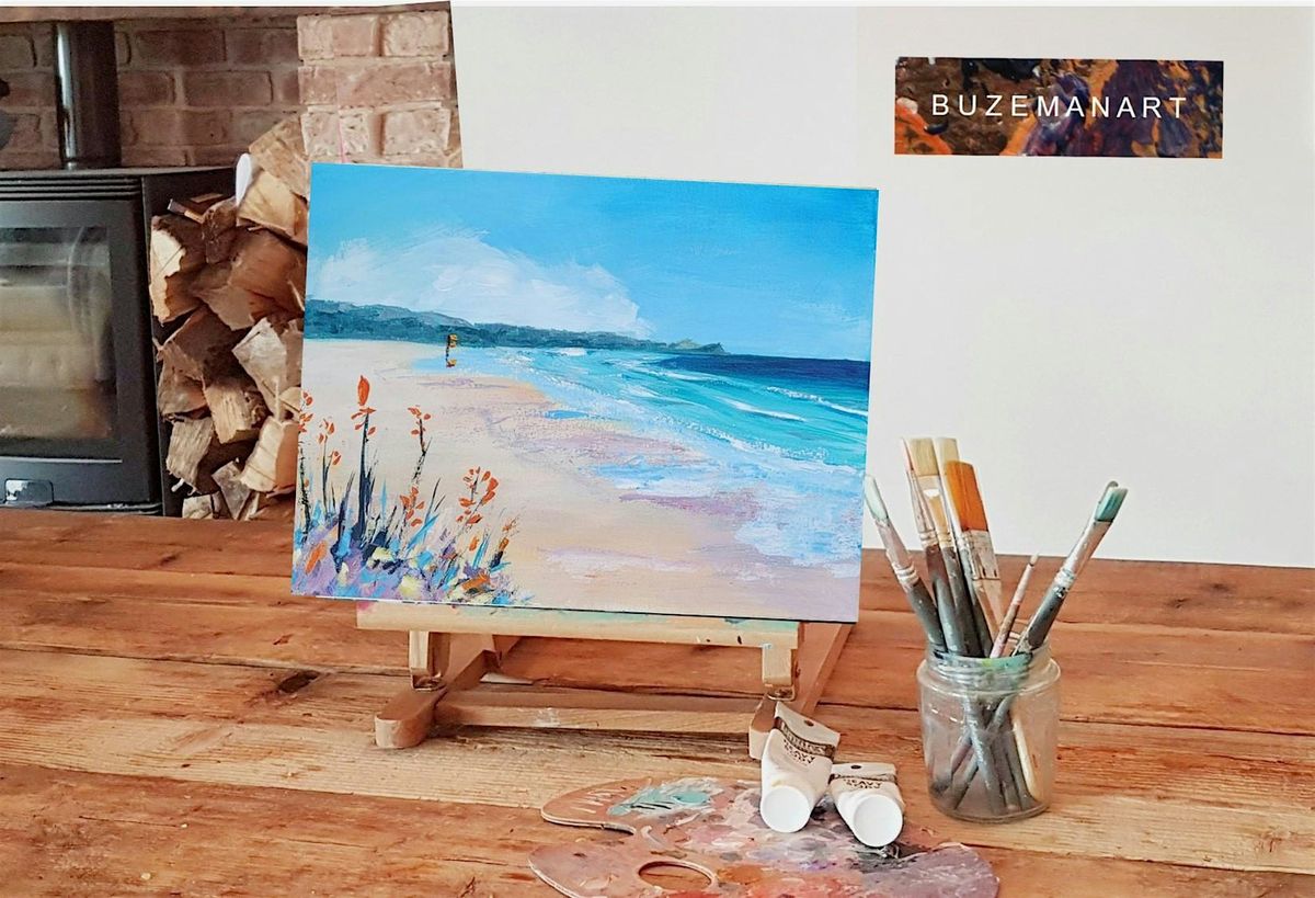 'Summer Beach' Painting workshop @Chirpy, Leeds - all abilities