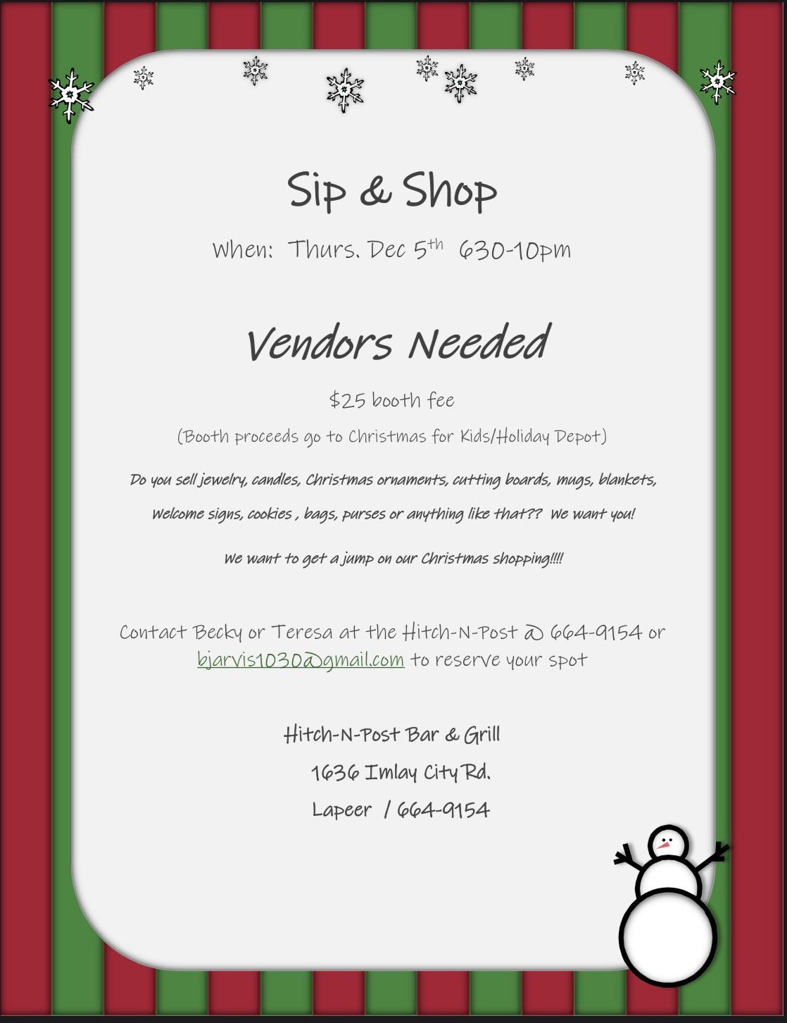 Sip & Shop Night! 