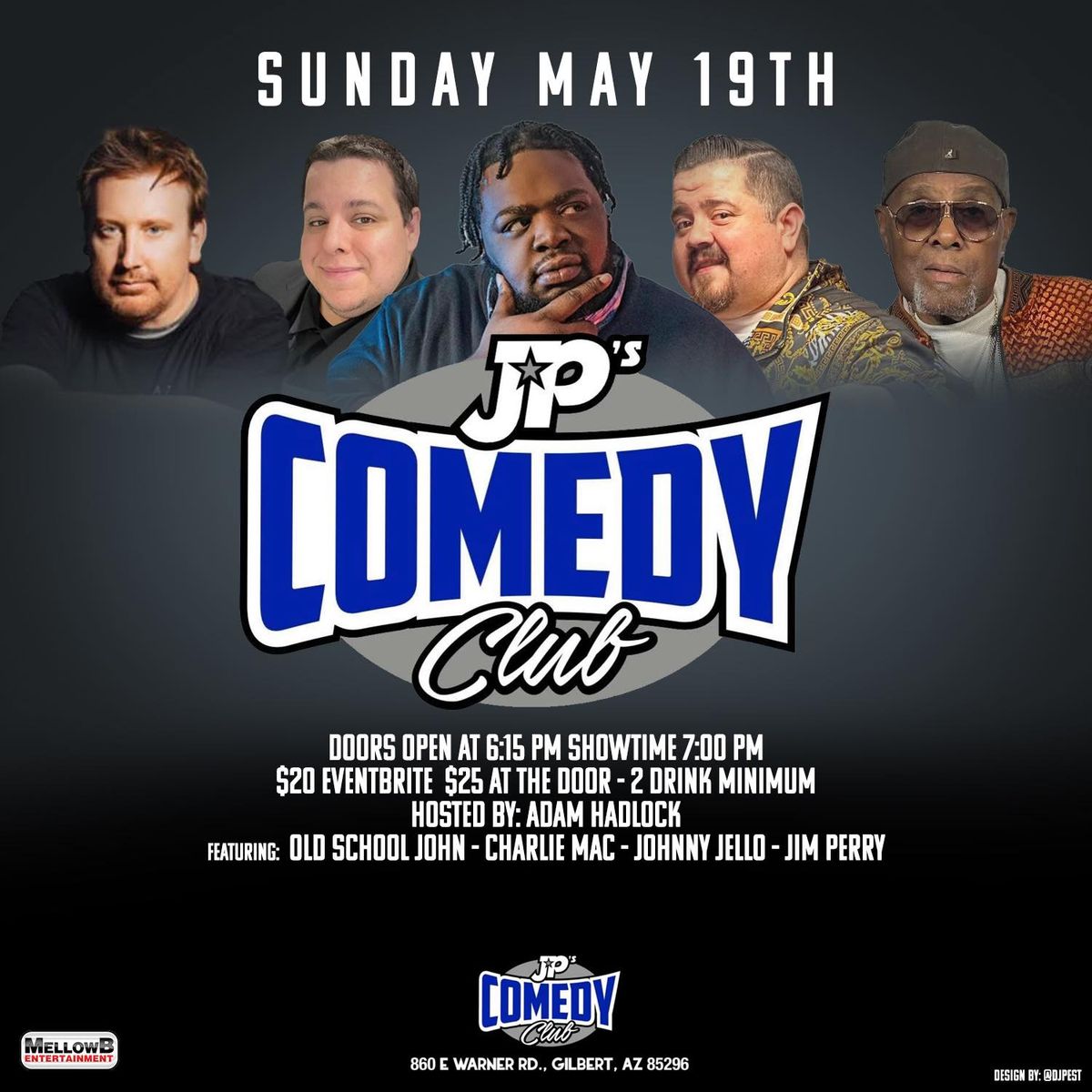 May 19th @JP's Comedy Club (Johnny Jello) 