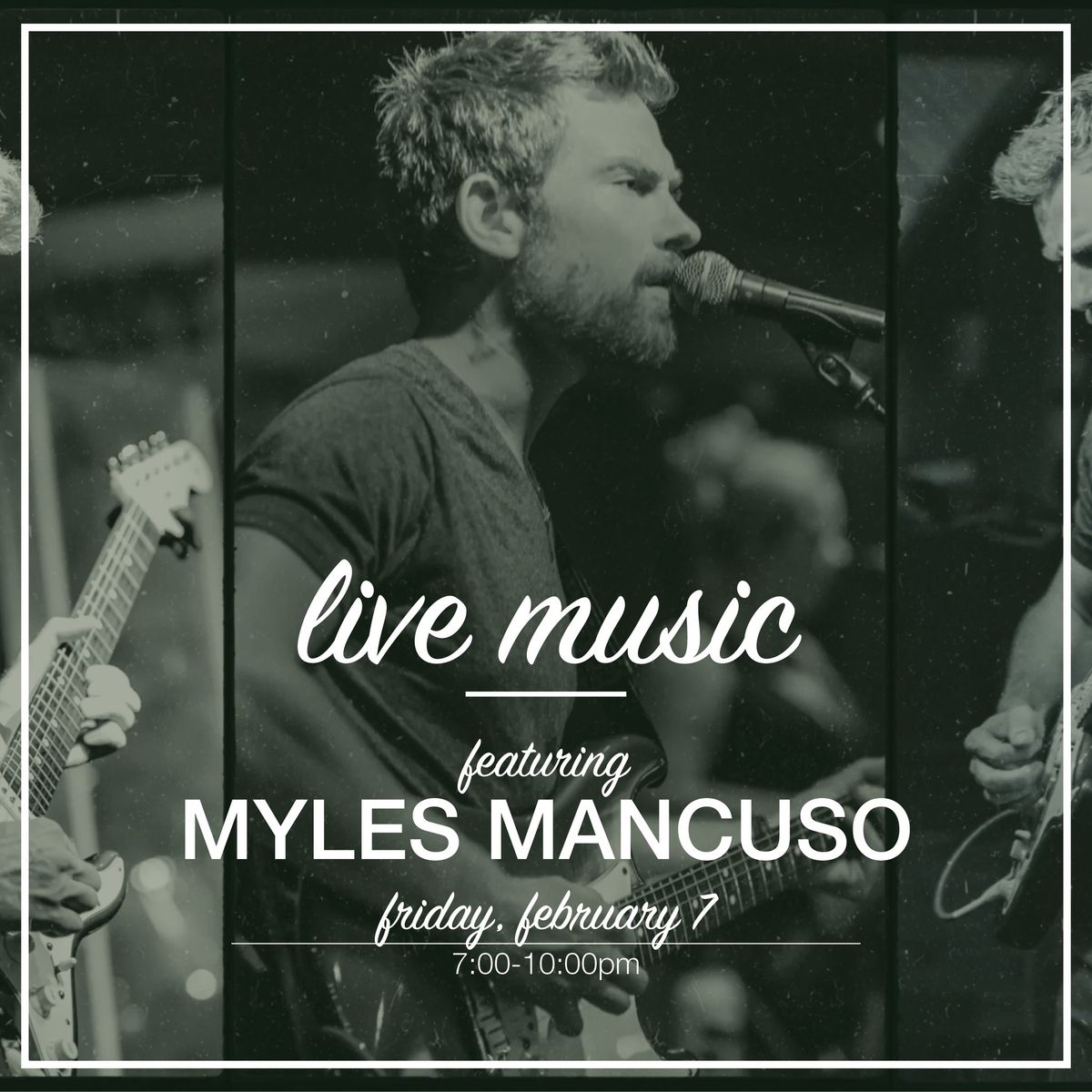 Live Music featuring Myles Mancuso