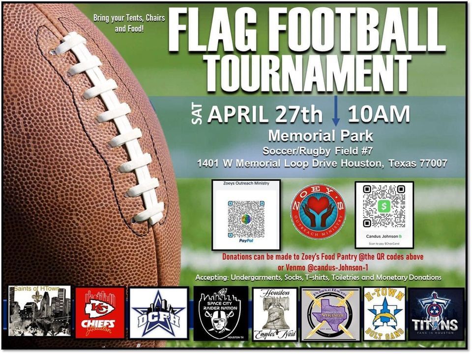 Flag Football Tournament. 