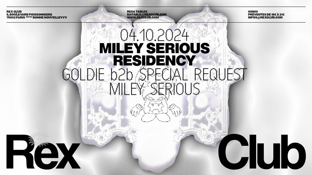  Miley Serious Residency: Goldie b2b Special Request, Miley Serious