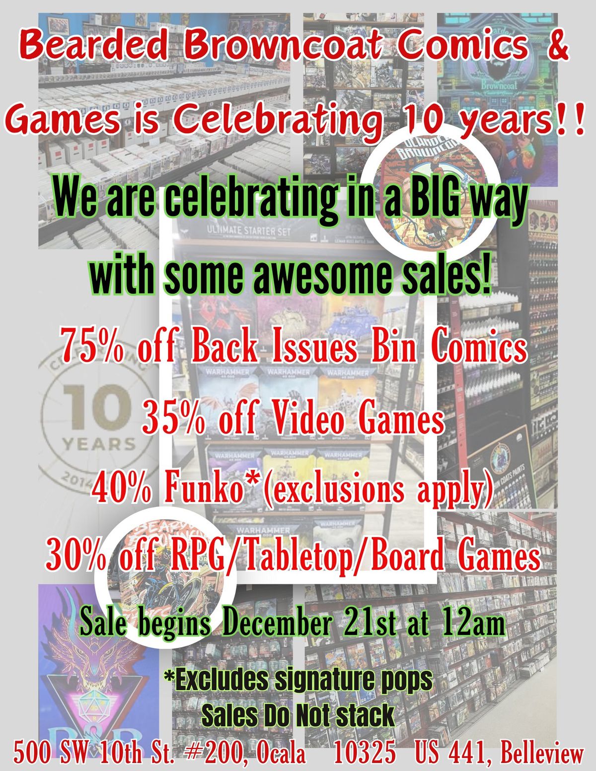 Bearded Browncoat 10 Year Anniversary Sale