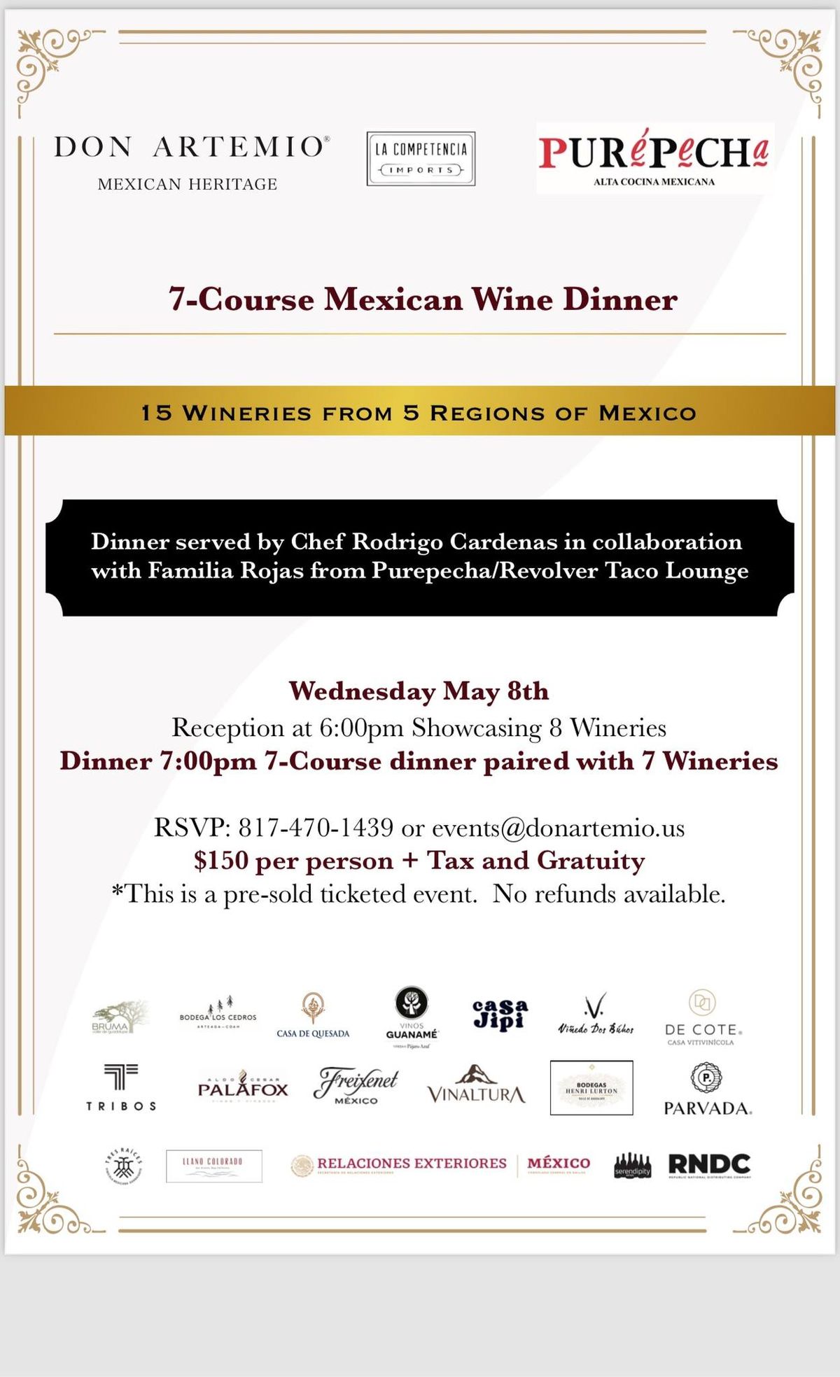 7-Course Mexican Wine Dinner