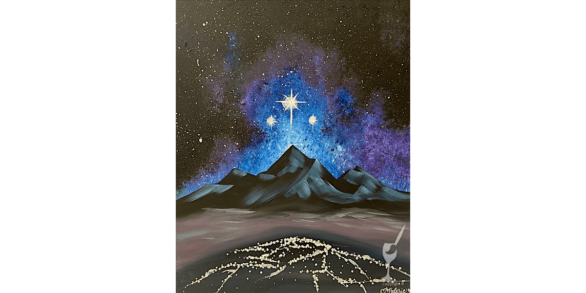 Secret Starry Mountain City - Paint and Sip in Houston | Classpop!\u2122