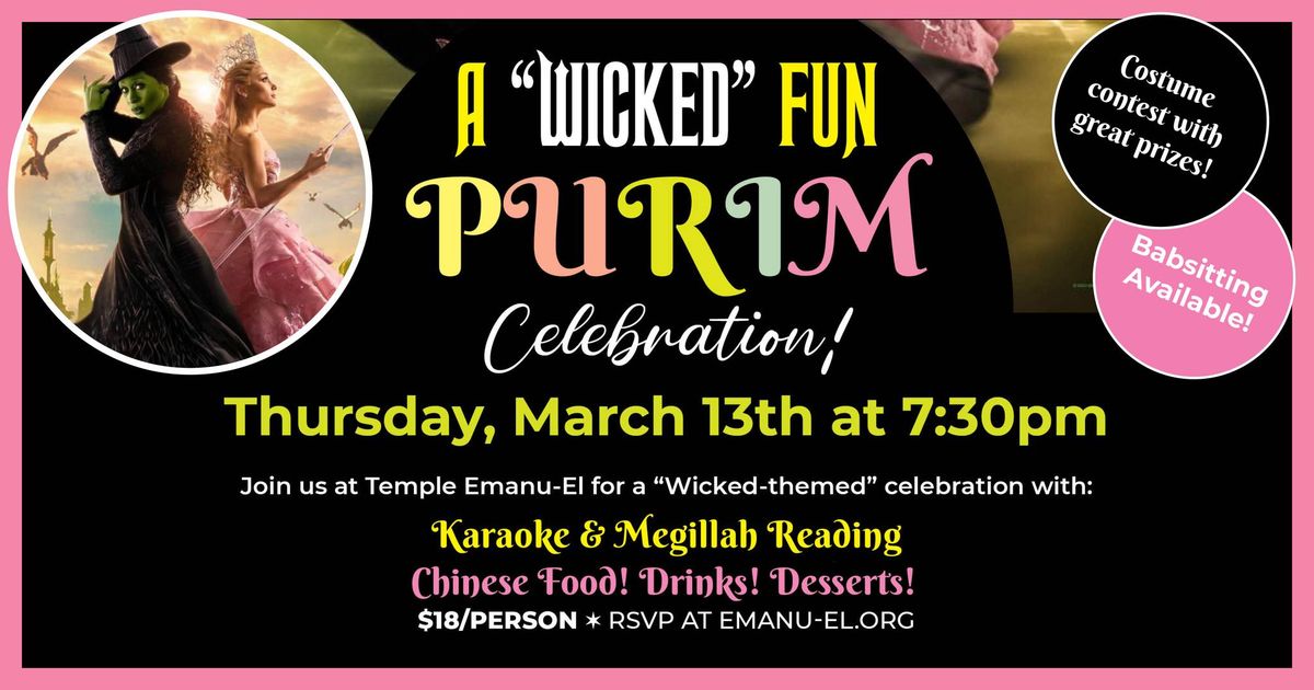 A Wicked Fun Purim Celebration